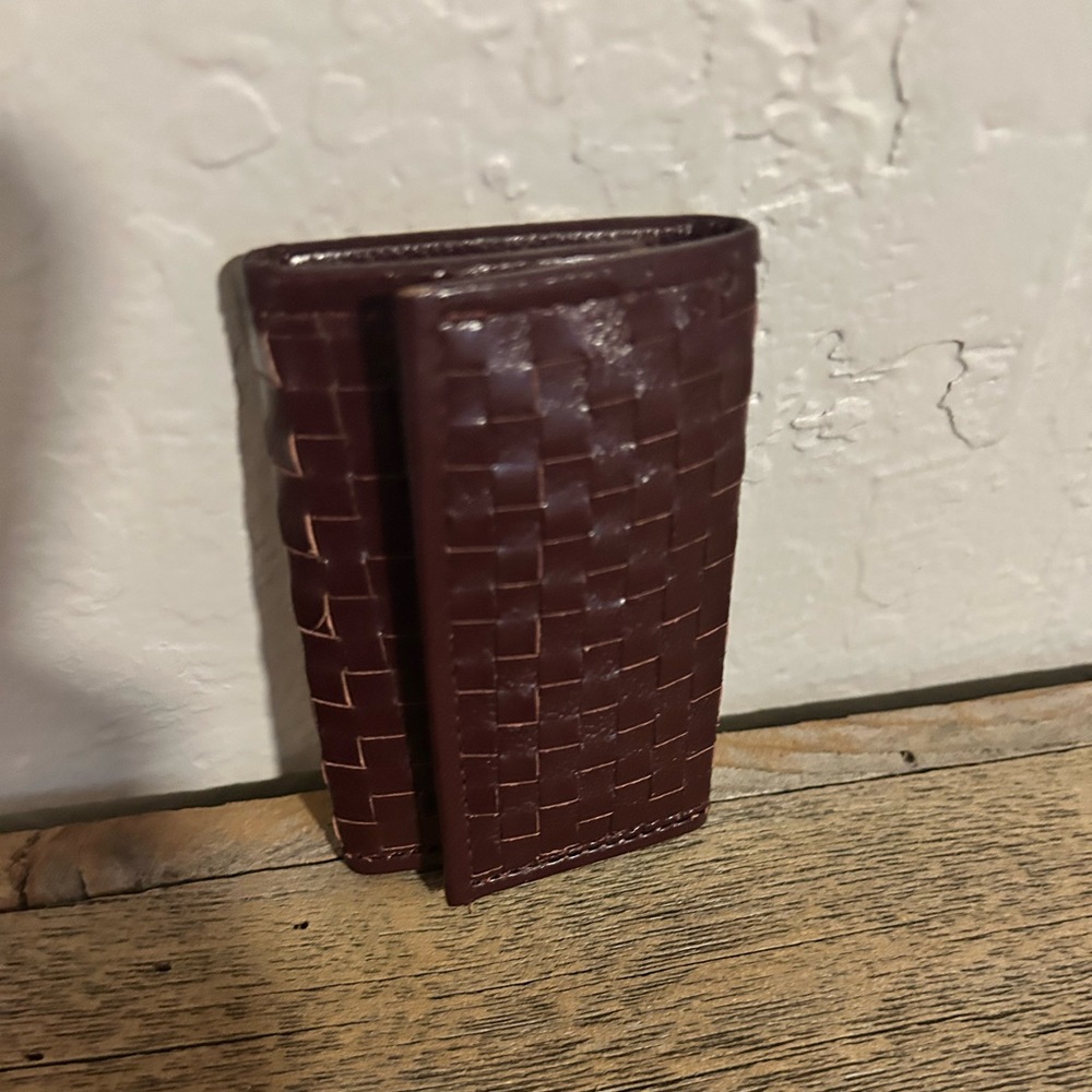 Vintage St Dennis burgundy leather key case model No. 151, featuring 6 hooks - Picture 2 of 12